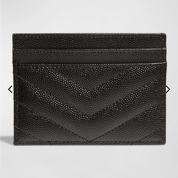 Yves Saint Laurent Black and Gold Card Holder - Picture 3 of 9